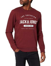 ジャックアンドジョーンズ Jack & Jones JJHERRO SWEAT CREW N DARK RED Size MEDIUM S/S メンズ