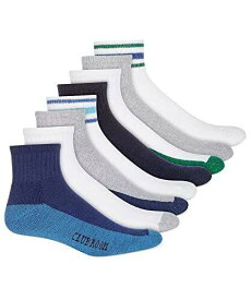 Club Room Mens 8 Pack Striped Ankle Socks Green Size 10 メンズ
