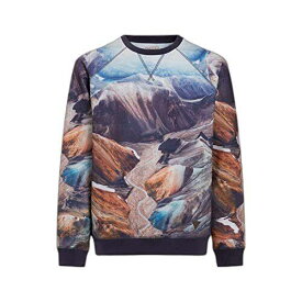 ゲス Guess Mens Willis Landscape-Print Fleece Sweatshirt Multi メンズ