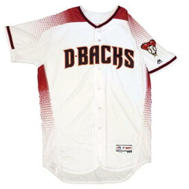 Majestic マジェスティック Mens MLB Arizona Diamondbacks Authentic On Field Flex Base Jersey-Home White/Red メンズ