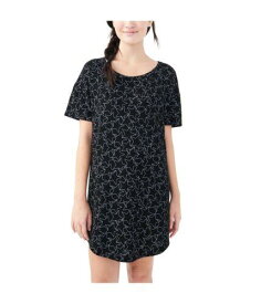 Aeropostale Womens Star Pajama Shirt Dress Black Medium レディース