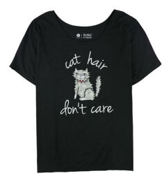スケッチャーズ Skechers Womens Cat Hair Don't Care Graphic T-Shirt レディース