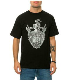 Black Scale Mens The Knighted Crest Graphic T-Shirt Black Small メンズ