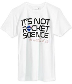 バズ Buzz Aldrin Mens Its Not Rocket Graphic T-Shirt White Small メンズ