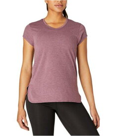 アシックス ASICS Womens Heather V-Neck Basic T-Shirt Purple X-Small レディース
