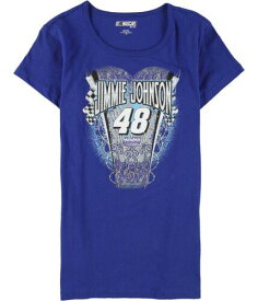 NASCAR Womens Jimmie Johnson Graphic T-Shirt Blue Large レディース