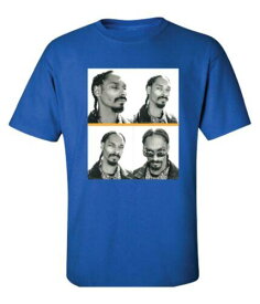 Merch Traffic Mens Snoop Portraits Graphic T-Shirt Blue Large メンズ