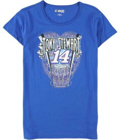 NASCAR Womens Tony Stewart Graphic T-Shirt Blue Large レディース