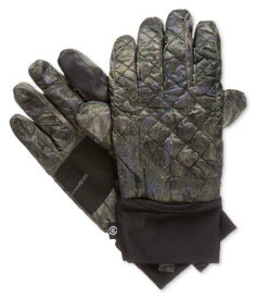 アイソトナー Isotoner Mens Quilted Smart Touch Gloves Green S/M メンズ