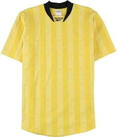 リーボック Reebok Mens Retro Pitch Basic T-Shirt Yellow Small メンズ