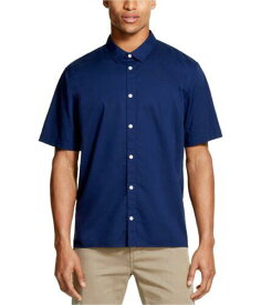ディーケーエヌワイ DKNY Mens Woven Button Up Shirt Blue Small メンズ