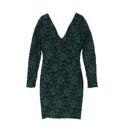 ゲス GUESS Womens Lace Long-Sleeve Bodycon Dress Green 8 レディース