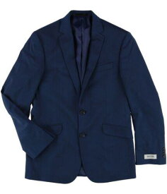 ケネスコール Kenneth Cole Mens Sharkskin Two Button Blazer Jacket Blue 38 Regular メンズ