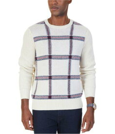 ノーティカ Nautica Mens Double Knit Pullover Sweater Off-White Large メンズ