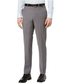 ディーケーエヌワイ DKNY Mens Stretch Neat Dress Pants Slacks Grey 34W x 32L メンズ
