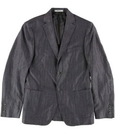 ディーケーエヌワイ DKNY Mens Solid Two Button Blazer Jacket Grey 38 メンズ