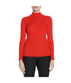 ソニアリキエル Sonia Rykiel Womens Ribbed Mock Turtleneck Pullover Sweater Red Medium レディース