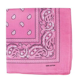 vkwear 2 Pack Premium Cotton Head Wrap Scarf Pink Western Paisley Bandana 22 X 22 レディース