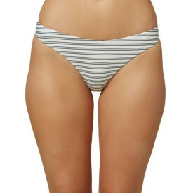 オニール O'Neill Womens White Striped Reversible Swim Bottom Separates S レディース