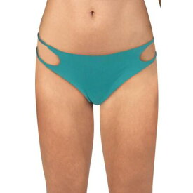 オニール O'Neill Womens Green Cut-Out Bikini Beachwear Swim Bottom Separates XS レディース