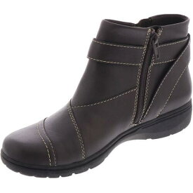 クラークス Clarks Womens Carleigh Dalia Leather Buckle Zip Up Ankle Boots Shoes レディース