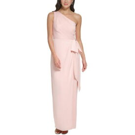 ヴィンス Vince Camuto Womens Pink Crepe One Shoulder Evening Dress Gown 6 レディース