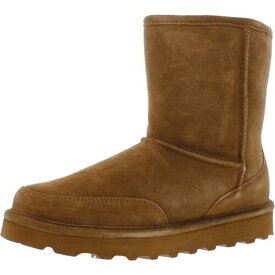 ベアパウ Bearpaw Mens Brady Brown Suede Mid-Calf Boots Shoes 11 Medium (D) メンズ