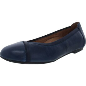 バイオニック Vionic Womens Caroll Navy Leather Ballet Flats Shoes 8 Medium (B M) レディース