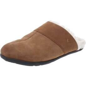 バイオニック Vionic Mens Alfons Brown Leather Slipper Shoes Shoes 13 Medium (D) メンズ