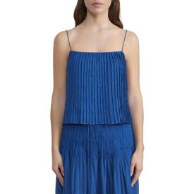 ラファイエット148ニューヨーク Lafayette 148 New York Womens Smocked Cropped Ruffled Cami Shirt レディース