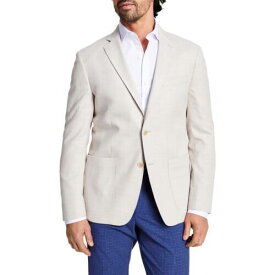 カルバンクライン Calvin Klein Mens Beige Slim Fit Suit Separate Sportcoat Jacket 40L メンズ