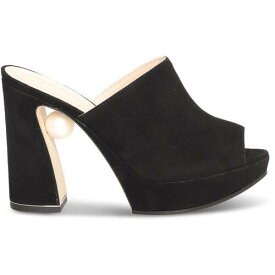 Nicholas Kirkwood Womens Annabel Mule Black Block Heels 35.5 Medium (B M) 9530 レディース