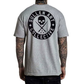 Sullen Men's Classic Black/Grey Short Sleeve T Shirt Clothing Apparel Tattoo ... メンズ