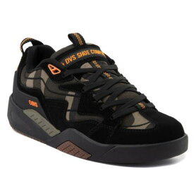 ディーブイエス DVS Men's Devious Low Top Sneaker Shoes Black Camo Orange Skateboarding Snow メンズ