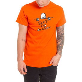 Thrasher Magazine Men's Gonz SAD Logo Short Sleeve T Shirt Orange Clothing Ap... メンズ