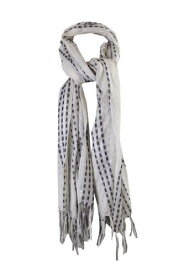 Cejon White Metallic Delicate Ikat Wrap OS レディース