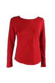 カルバンクライン Calvin Klein New Red Long-Sleeve Pajama Top XS レディース