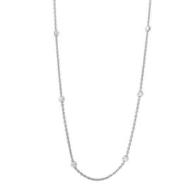 DBFL Sterling Silver .925 Diamond Cut Beaded Rhodium Plated Italian Chain Necklace ユニセックス