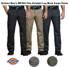 ディッキーズ Dickies Mens Flex WP595 Regular Fit Straight Leg Work Uniform Cargo Pocket Pants メンズ