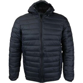Maximos Men's Coat Slim Fit Lightweight Zip Insulated Puffer Hooded Jacket メンズ
