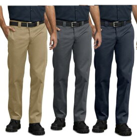 ディッキーズ Dickies Men's Pants Straight Leg Slim Fit Durable Wrinkle Resistant Work Pants メンズ