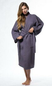 Robemart Womens Long Waffle Kimono Lightweight Cotton Robe Hotel Spa Bathrobe レディース