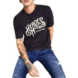 Heroes Motors Mens Cotton Graphic Graphic T-Shirt Black Size L メンズ