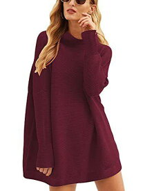 Anrabess ANRABESS Sweater for Women 2023 Fall Casual Loose Oversized Turtleneck レディース