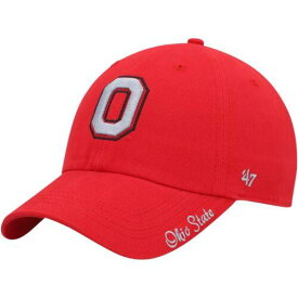 フォーセヴン Women's '47 Scarlet Ohio State Buckeyes Miata Clean Up Adjustable Hat レディース