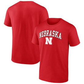 2023/12/25 Men's Fanatics Scarlet Nebraska Huskers Campus T-Shirt メンズ