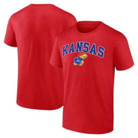 2023/12/25 Men's Fanatics Red Kansas Jayhawks Campus T-Shirt メンズ