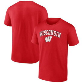 Men's Fanatics Red Wisconsin Badgers Campus T-Shirt メンズ