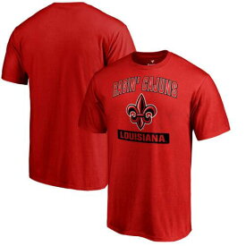 Fanatics Men's Red Louisiana-Lafayette Ragin Cajuns Campus Icon T-Shirt メンズ