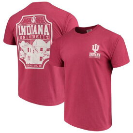 Image One イメージ ワン Men's Crimson Indiana Hoosiers Comfort Colors Campus Icon T-Shirt メンズ